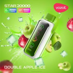 VOZOL Vape Near Me - VOZOL STAR 20000 DOUBLE APPLE ICE F48P7