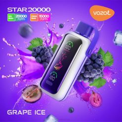 VOZOL Vape Shop - VOZOL STAR 20000 GRAPE ICE F48P9